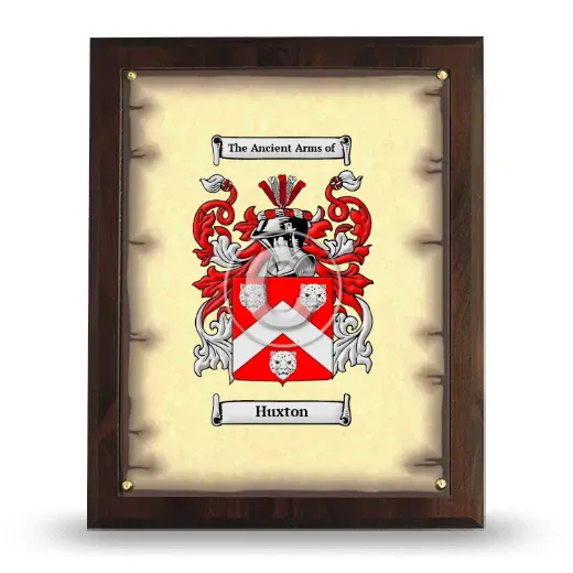 Huxton Coat of Arms Plaque
