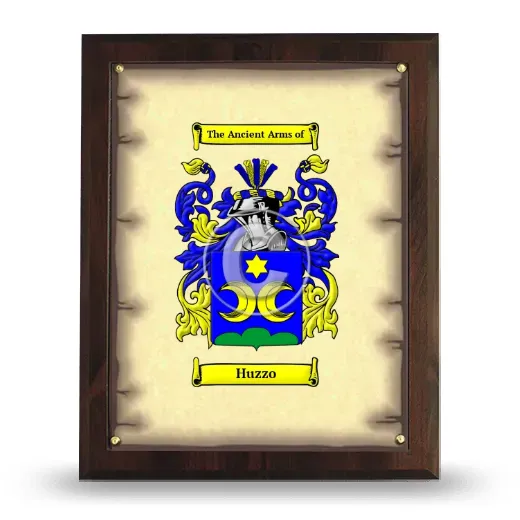 Huzzo Coat of Arms Plaque