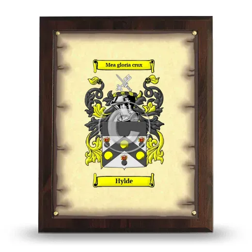 Hylde Coat of Arms Plaque