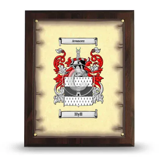 Hyll Coat of Arms Plaque