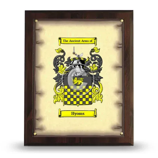 Hyoms Coat of Arms Plaque