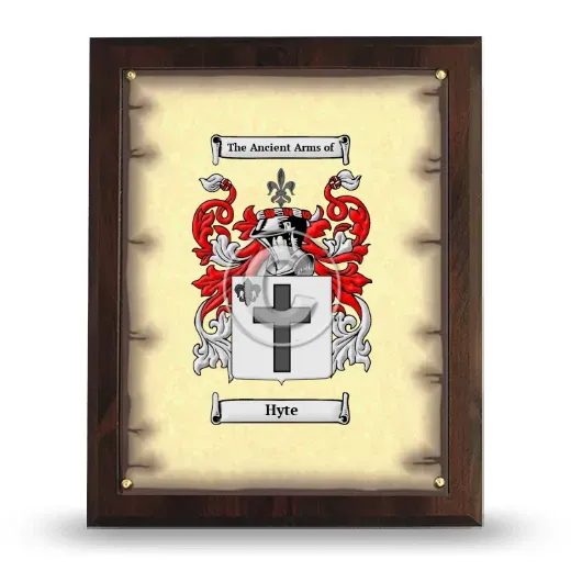 Hyte Coat of Arms Plaque