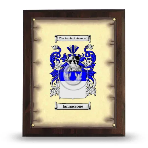 Iannaccone Coat of Arms Plaque