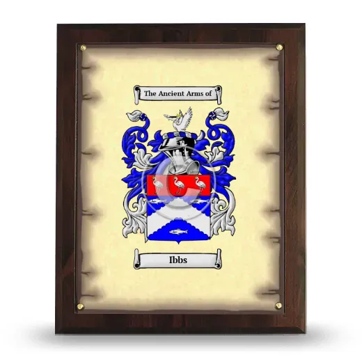 Ibbs Coat of Arms Plaque