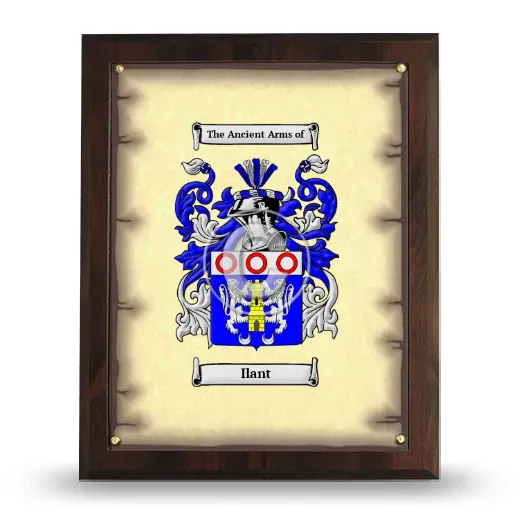 Ilant Coat of Arms Plaque
