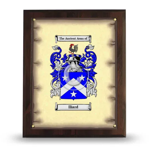 Iliard Coat of Arms Plaque