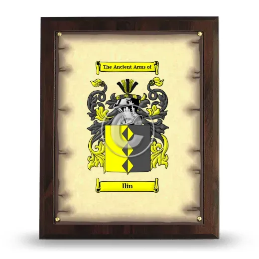 Ilin Coat of Arms Plaque