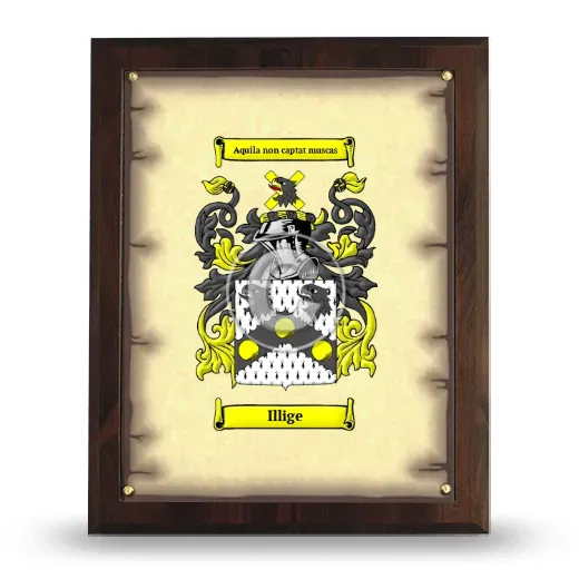 Illige Coat of Arms Plaque