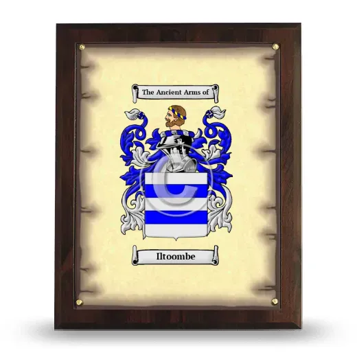 Iltoombe Coat of Arms Plaque