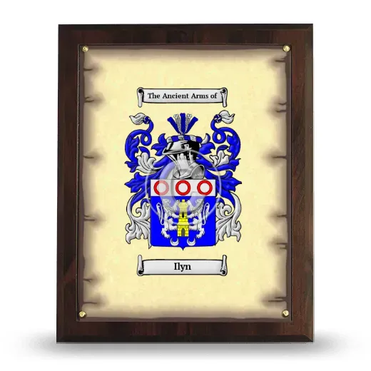 Ilyn Coat of Arms Plaque