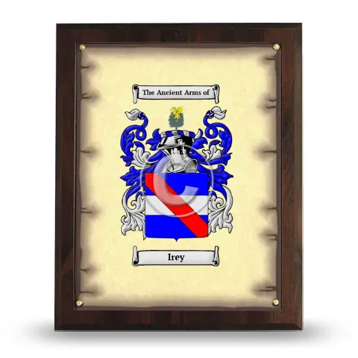 Irey Coat of Arms Plaque