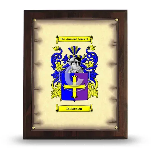 Isaacson Coat of Arms Plaque