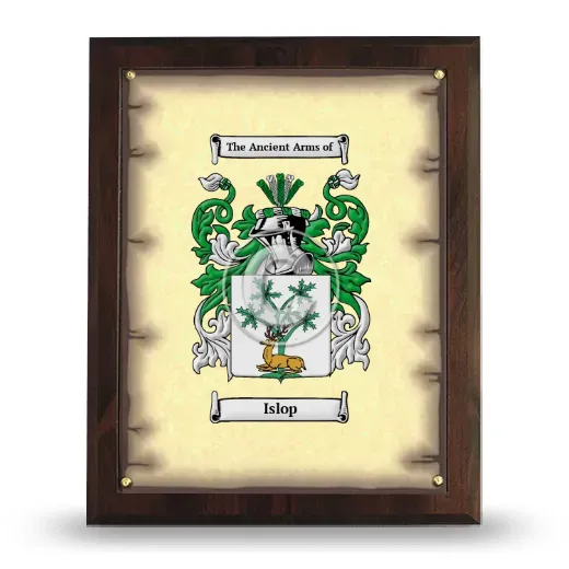 Islop Coat of Arms Plaque