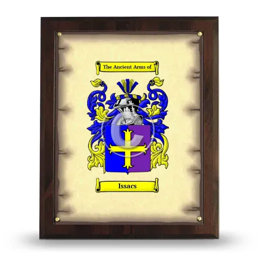 Issacs Coat of Arms Plaque