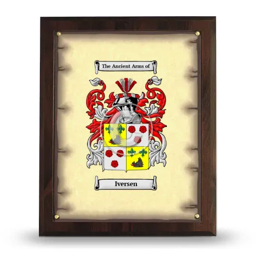 Iversen Coat of Arms Plaque