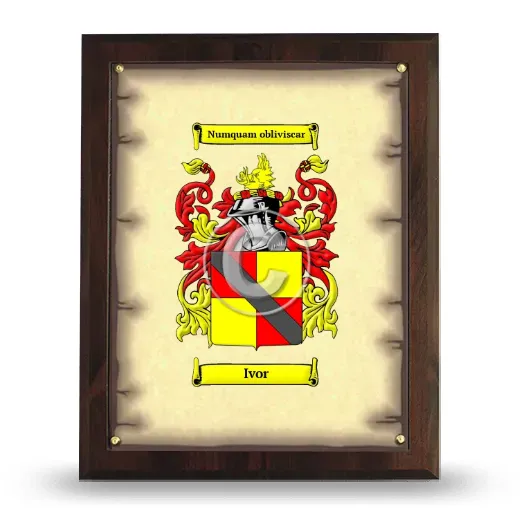 Ivor Coat of Arms Plaque