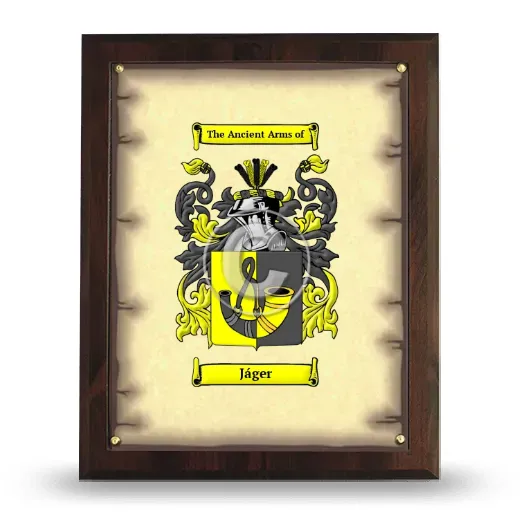 Jáger Coat of Arms Plaque