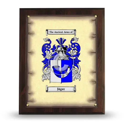 Jäger Coat of Arms Plaque