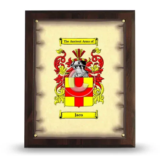 Jaco Coat of Arms Plaque