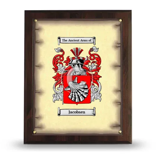 Jacobsen Coat of Arms Plaque