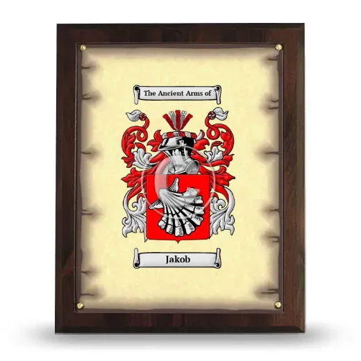 Jakob Coat of Arms Plaque