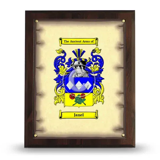 Janel Coat of Arms Plaque
