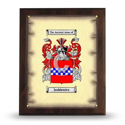 Jaskiewicz Coat of Arms Plaque