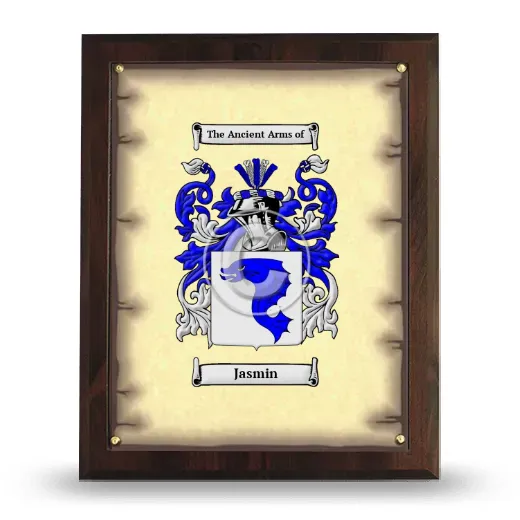 Jasmin Coat of Arms Plaque