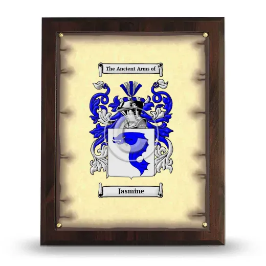 Jasmine Coat of Arms Plaque