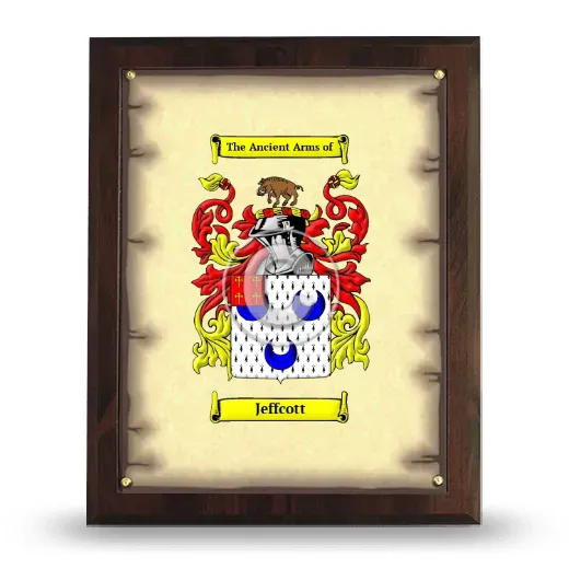 Jeffcott Coat of Arms Plaque