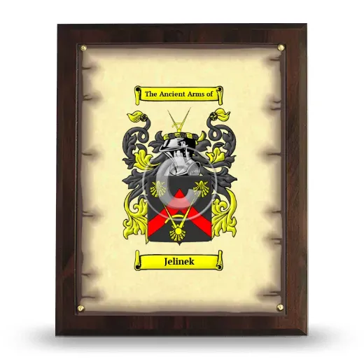 Jelinek Coat of Arms Plaque