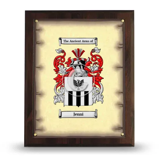 Jenni Coat of Arms Plaque