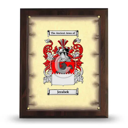 Jerabek Coat of Arms Plaque
