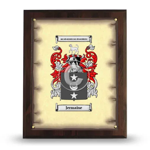 Jermaine Coat of Arms Plaque