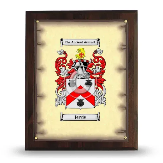 Jervie Coat of Arms Plaque