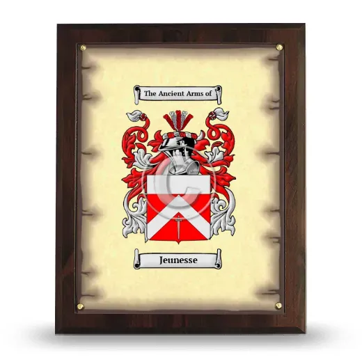 Jeunesse Coat of Arms Plaque