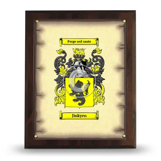 Jinkyen Coat of Arms Plaque