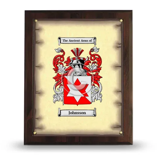 Johnsson Coat of Arms Plaque