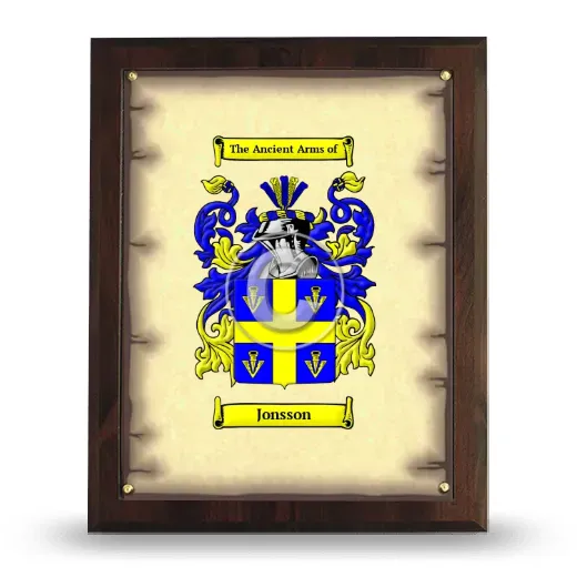 Jonsson Coat of Arms Plaque