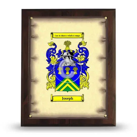 Joseph Coat of Arms Plaque