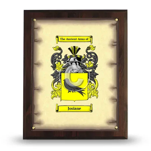 Josiane Coat of Arms Plaque