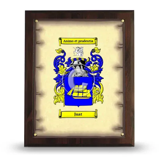 Juat Coat of Arms Plaque