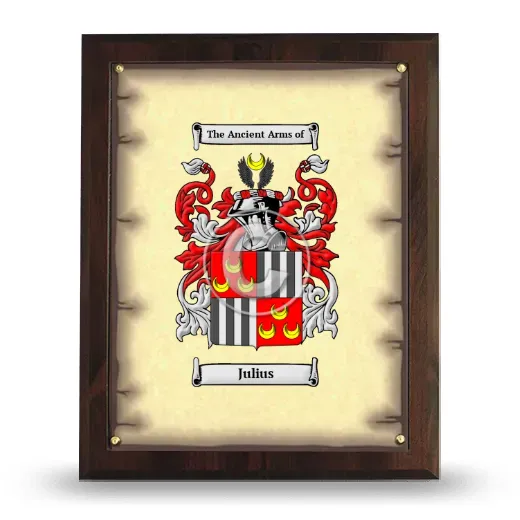 Julius Coat of Arms Plaque