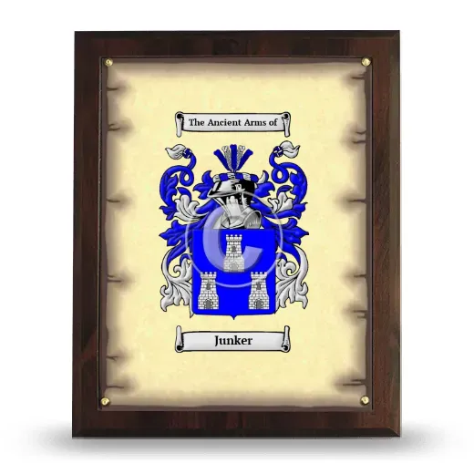 Junker Coat of Arms Plaque