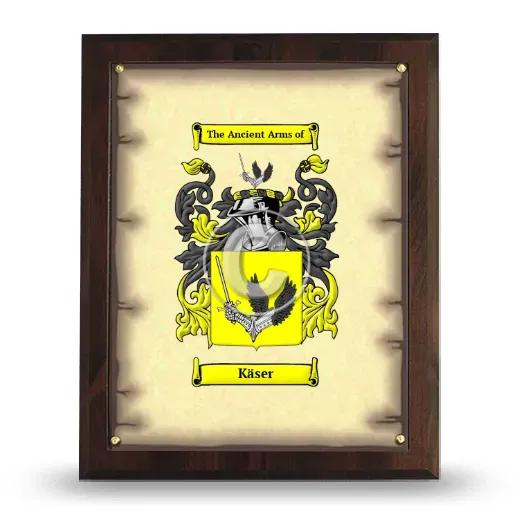 Käser Coat of Arms Plaque