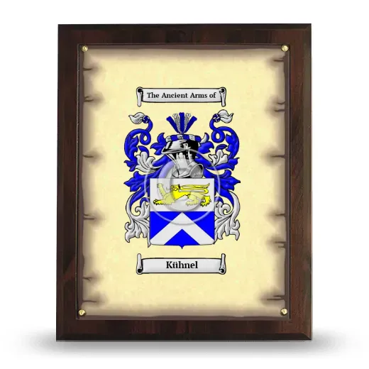 Kühnel Coat of Arms Plaque