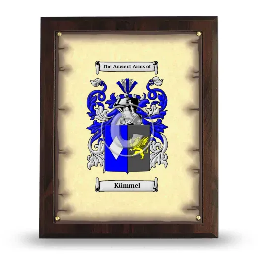 Kümmel Coat of Arms Plaque