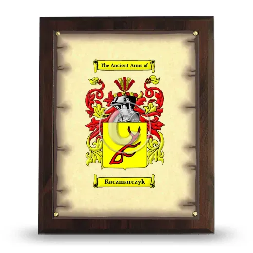 Kaczmarczyk Coat of Arms Plaque
