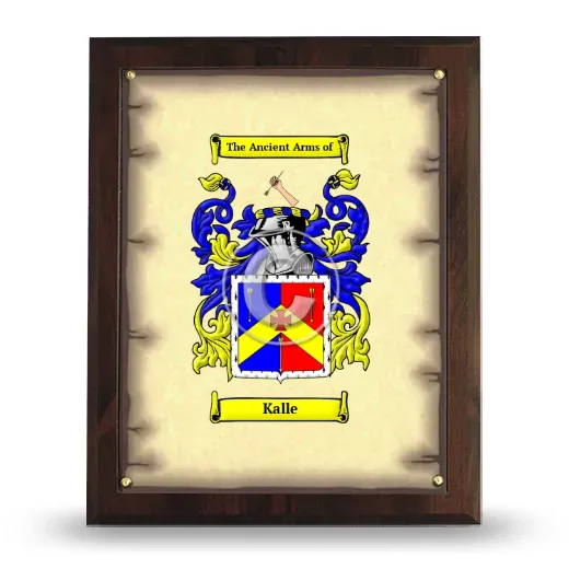 Kalle Coat of Arms Plaque