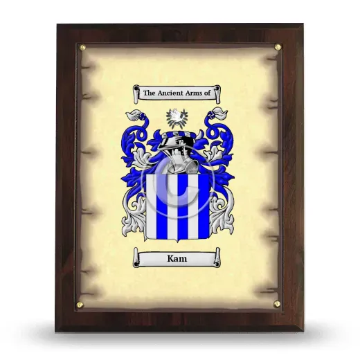 Kam Coat of Arms Plaque
